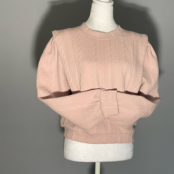 (Blank NYC) Sm Barbie Core Cable Knit Pattern With Cute Pleat Detail, Cuffs - Picture 13 of 16